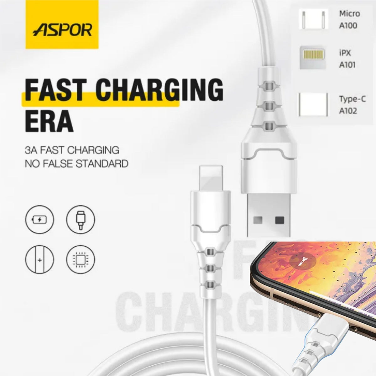 Aspor iPhone USB Cable