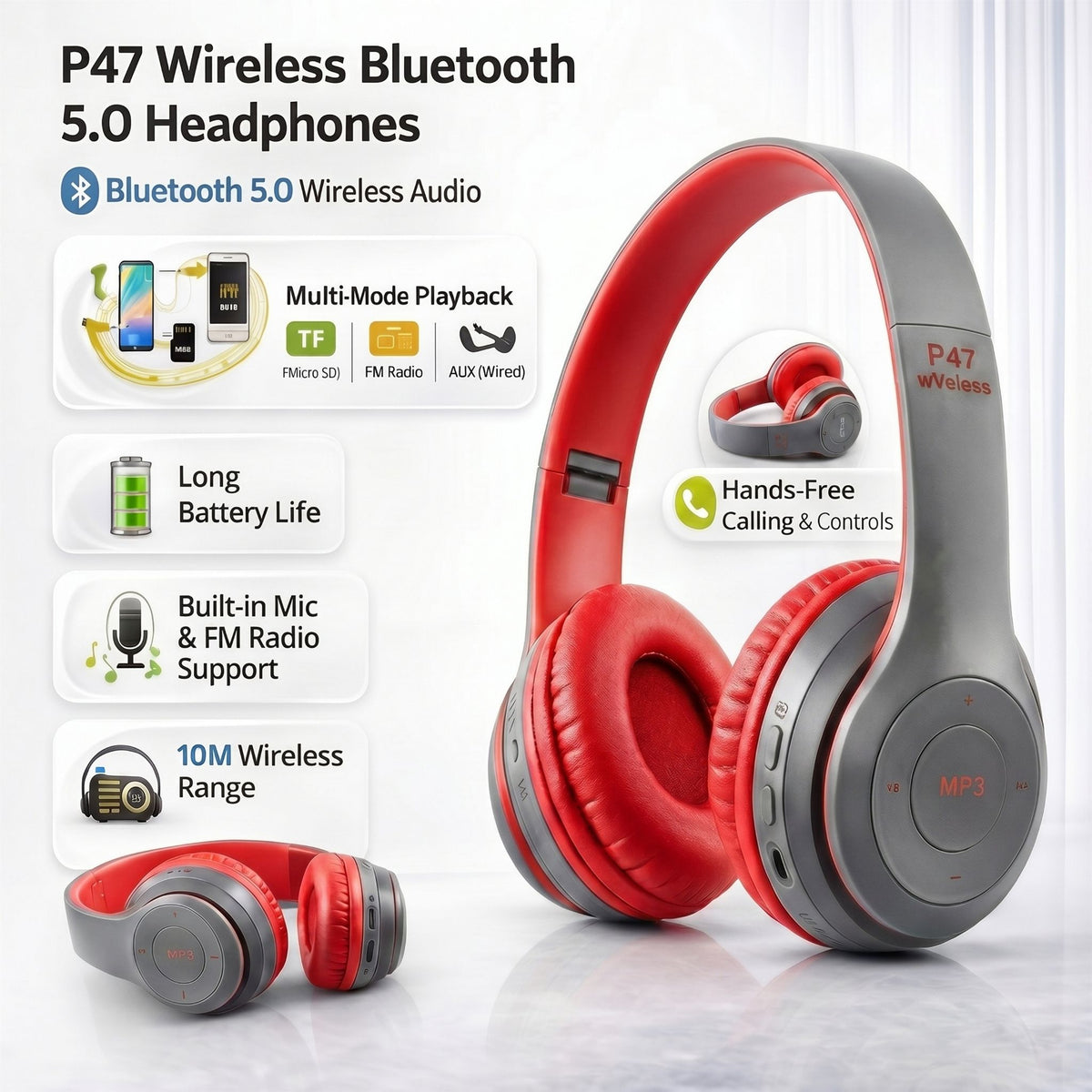 P47 Wireless Headphones